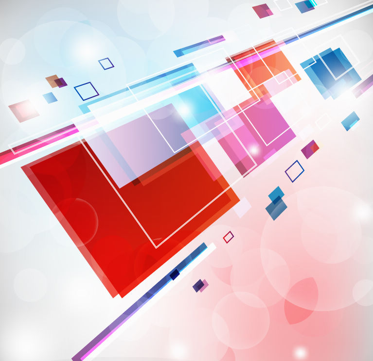 free vector Abstract Square Colorful Background
